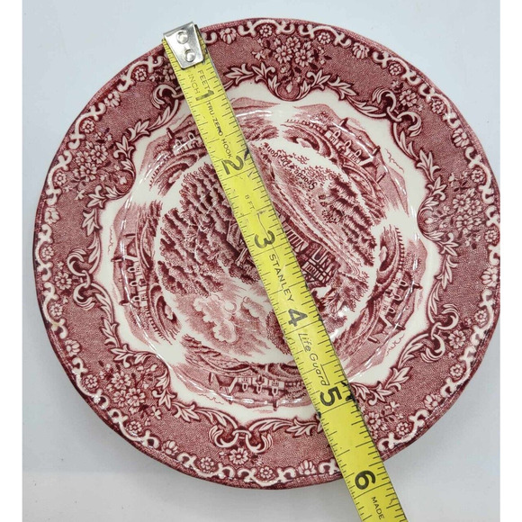 Vtg Grindley Red Staffordshire England Cups & Saucers. Set of 4. English Country - Picture 7 of 13